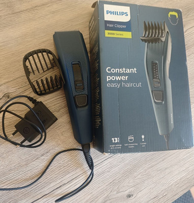 Philips 3000 Series Haarschneider selbstschärfend schnurgebunden blau 0,5-23 mm