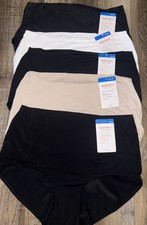 Warners Womens Brief Underwear Panties Nylon Smooth High Waist 5-Pair A  XL