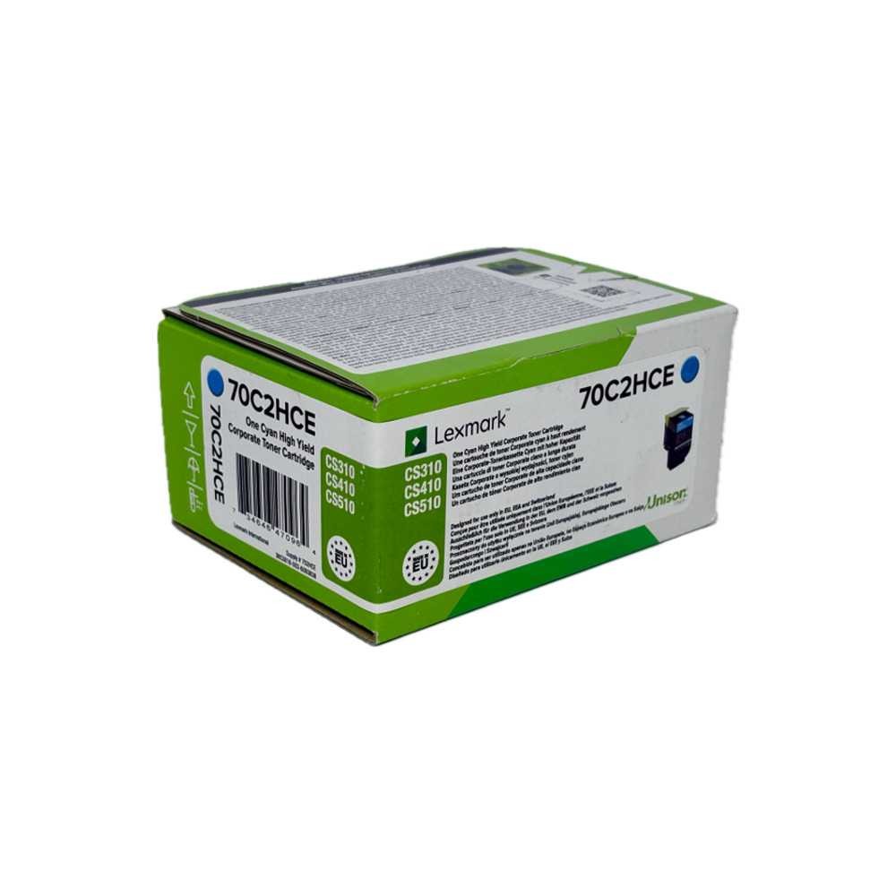 Lexmark Toner 70C2HCE Cyan wie 70C2HC0 für CS310 CS410 CS510 CX410 CX510, OVP