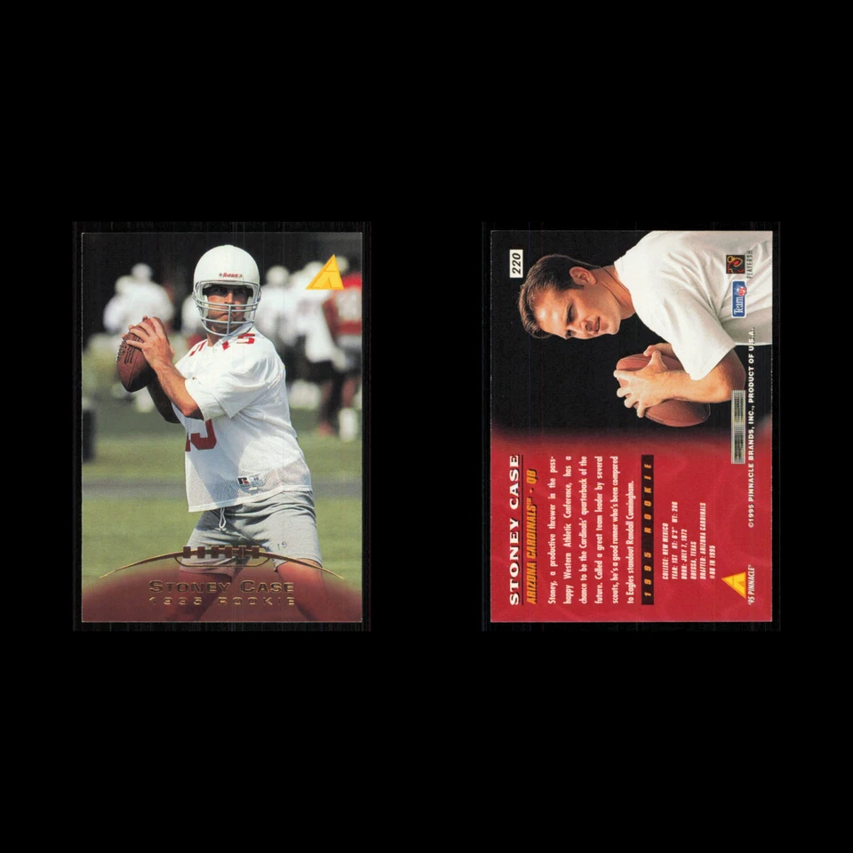 Stoney Case Rookie #220 1995 Pinnacle Arizona Cardinals Football Card NFL NM - Image 3 of 3