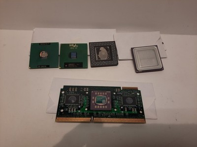 Amd And Intel Cpu's Lot Of 5 Used 