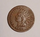 1884 INDIAN HEAD CENT VERY GOOD  1C Copper