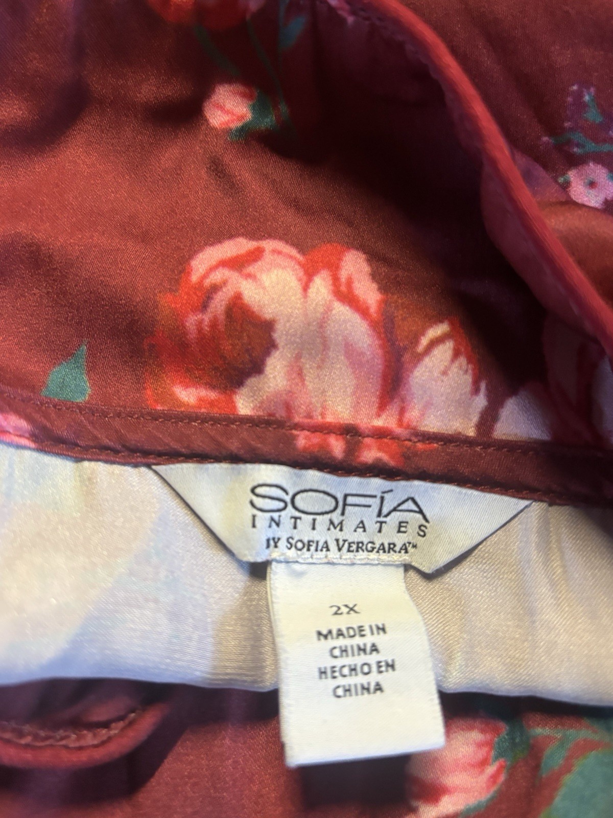 Sofia Intimates Set Womens 2X Pajama Plus Size - image 3