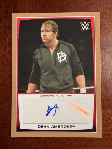 2015 Topps WWE Road to Wrestlemania - Autographs Dean Ambrose Bronze /50 