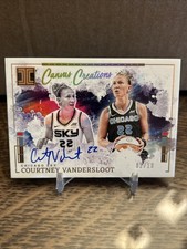 Courtney Vandersloot Canvas Creations Auto 2/10 - 2025 Panini Impeccable WNBA