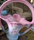 vintage Older App 8" Hull  USA Dogwood/ Wild Rose Basket.    Neat