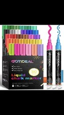 Chalk Markers, 30 Colors Liquid Chalk Markers for Blackboard Chalkboard Calen...