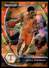 2021-22 Panini Prizm Draft Picks Prizms Orange Ice Jaden Springer #19 20560