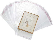 200 Pack 6" x 7" Thick Clear Resealable Cello Self Adhesive Seal Bags Packaging