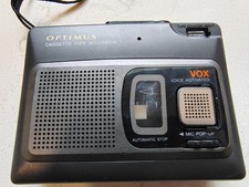 Optimus CTR-115 Voice-Activated Cassette Tape Recorder Pop Up Mic Working