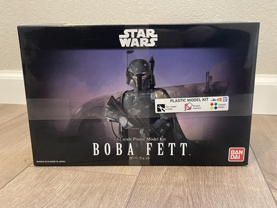 #ad SEALED NIB Bandai Star Wars Boba Fett 1 12 Scale Snap Model Kit Posable $13.99
