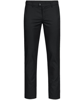 Greiff CASUAL Herren Chino-Hose Regular Fit Schwarz