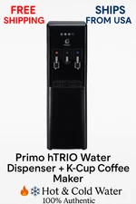 New Primo hTRIO Water Dispenser + K-Cup Coffee Maker – Hot & Cold | Black | USA