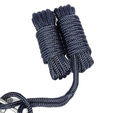 1/2 x 15' Marine-Grade Double-Braided Nylon Dock Line with 12 Eyelet.Hi