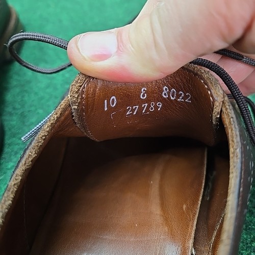 Allen Edmonds Aberdeen Long Wingtip Oxford Brogue Shoes Mens 10 E Brown 8022 - Picture 13 of 13