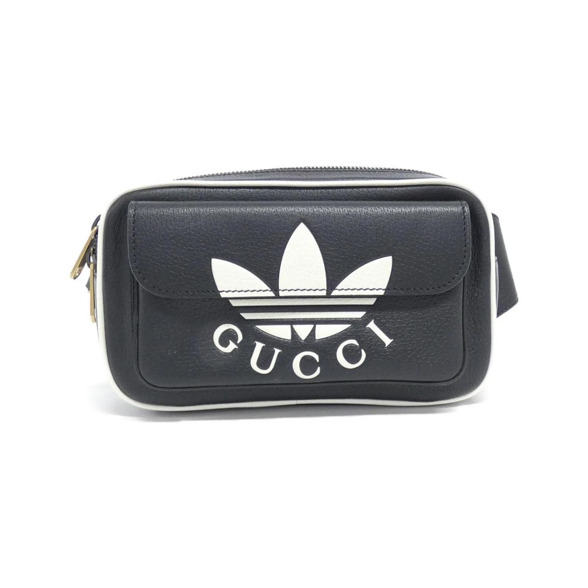 Sac Gucci 722141 AAA8U cuir taille noir blanc or occasion