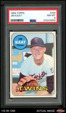 1969 Topps #290 Jim Kaat Twins HOF PSA 8 - NM/MT