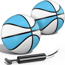 2 Pack Pool Basketball - Choose Between Size 3 and Size 6, Waterproof Ball wi...