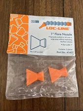 Pack of (2) 1" Flare Nozzles Loc-Line USA Original Modular Hose System #41407