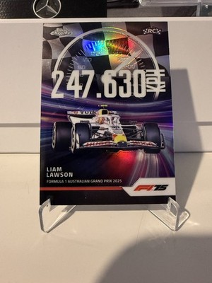 2025 Topps Chrome F1 #TS-6 Liam Lawson RC Top Speed Insert