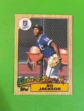 Bo Jackson Rookie Card Topps 1987 #170 Multiple  Printing Mistakes / Errors! 