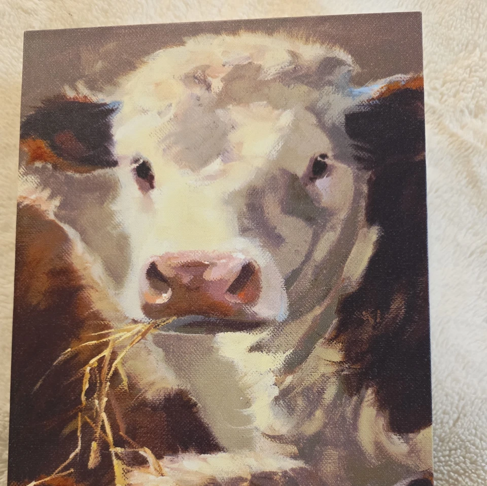 Hef 'n' Her Cow Wrap Around Canvas Print - Carolyne Hawley - 12W x 24L x 1 1/2D - Image 2 of 4