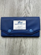 Enco 25 Piece Steel Radius Gage Set 1/64" to 1/2” **Beautiful Condition**