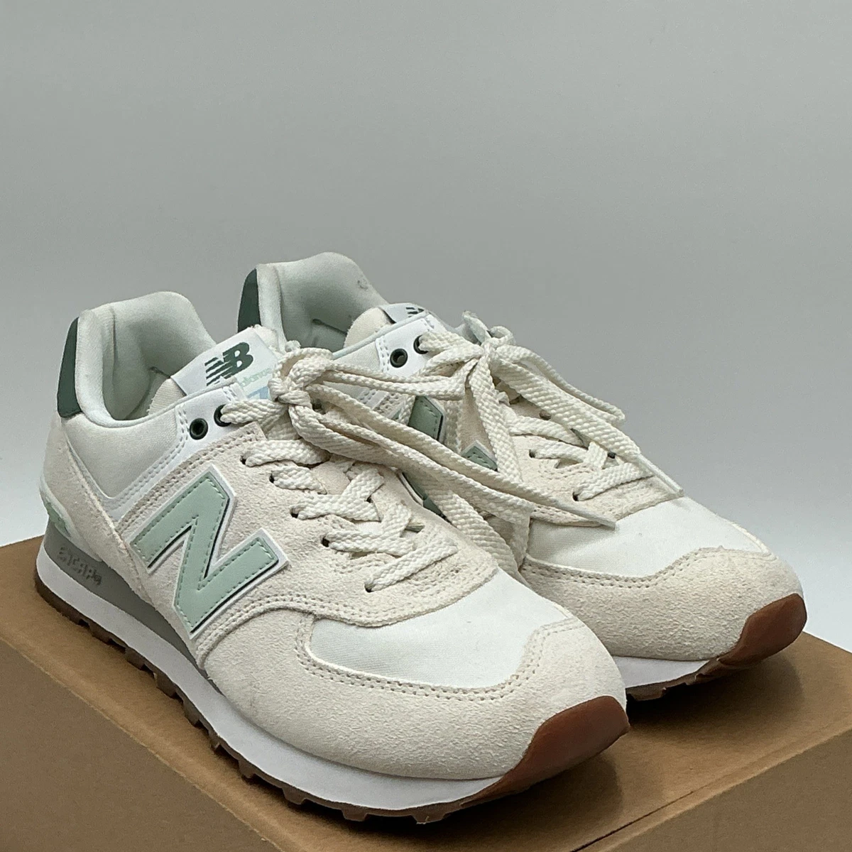 NWT New Balance 574 V2 Unisex Sneakers New Spruce Sea Salt 11M/12.5W New Balance 574 WMNS Sea Salt / New Spruce - Mar 2025  main image 2