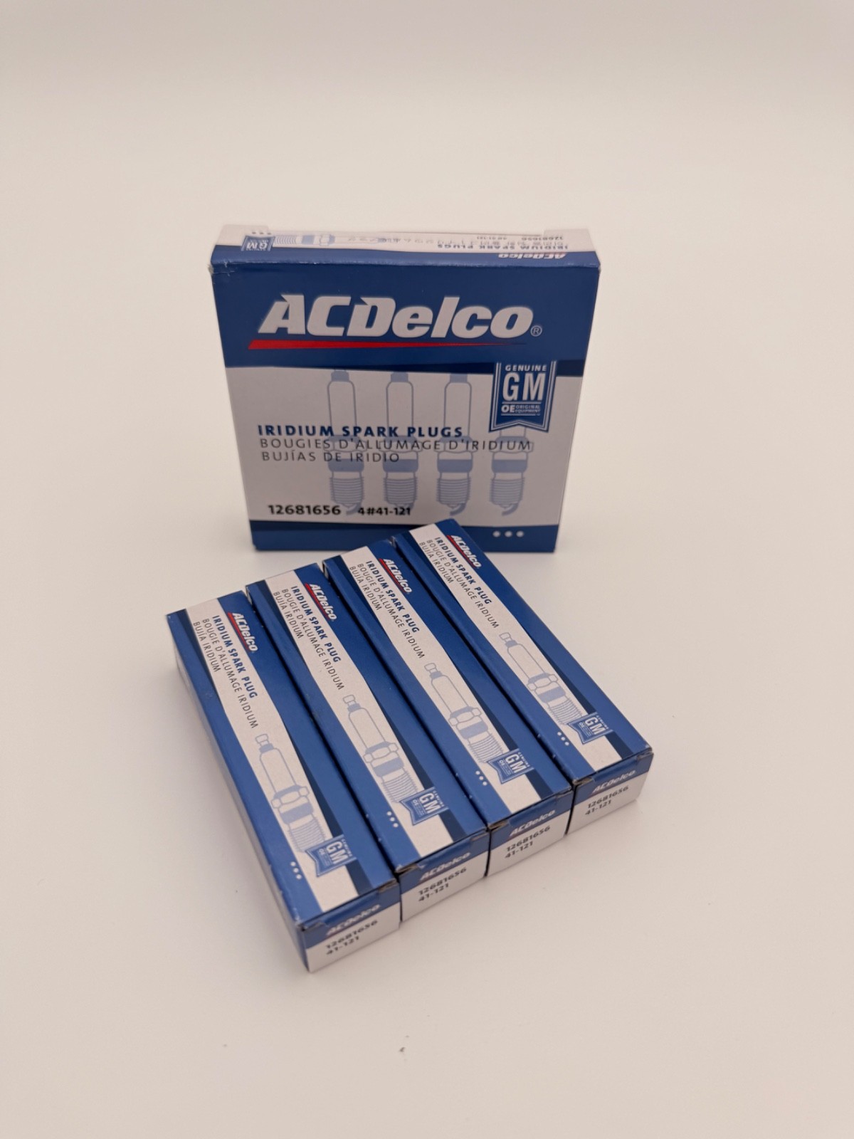 AC Delco GM Iridium Spark Plug Kit 4 Piece Set for Cruze Sonic Trax Encore 1.4L