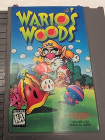 Wario's Woods (Nintendo NES) Authentic - Clean - Tested