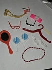 Lot Vintage Barbie Accessories Mod Hanger brush necklace comb mirror