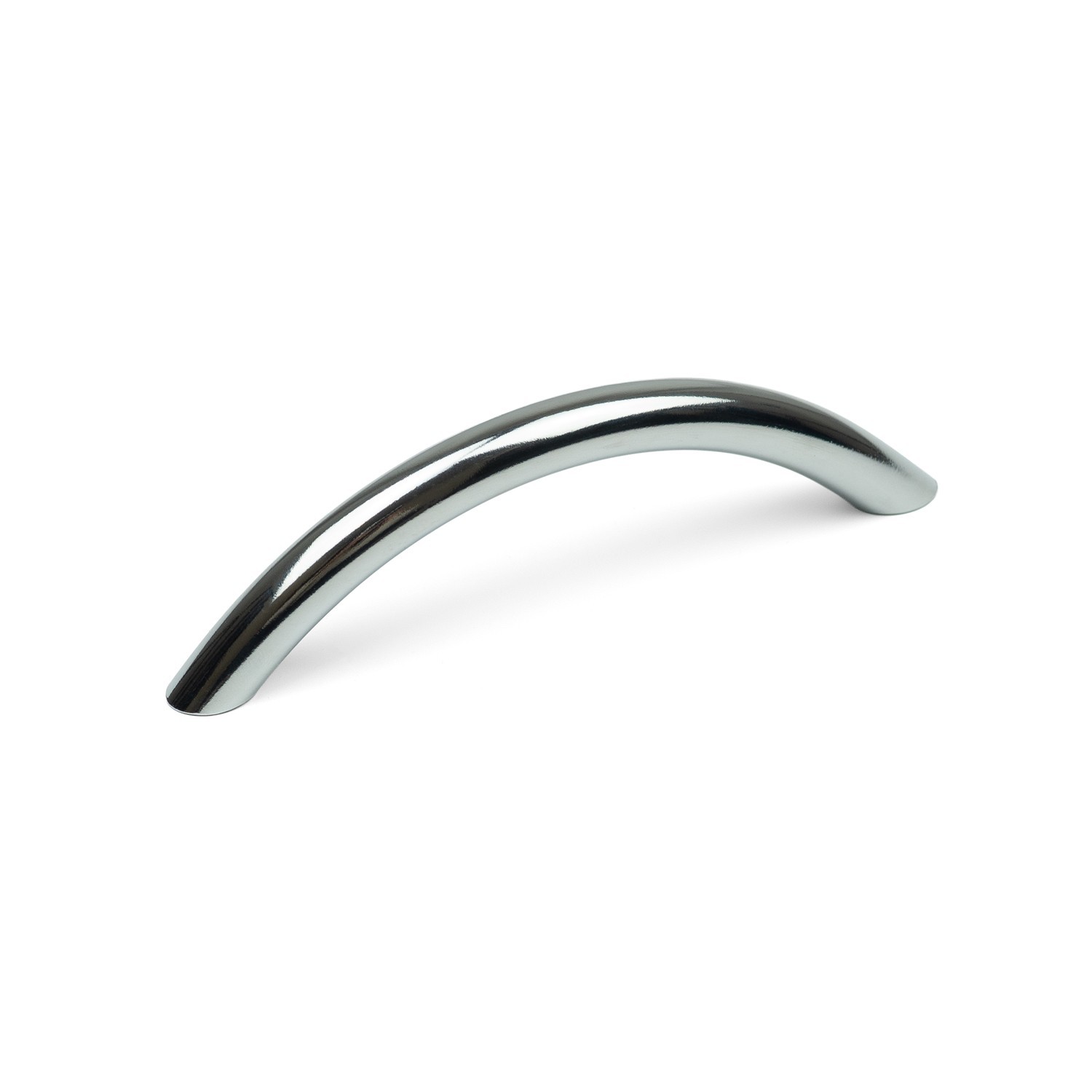 Polished Chrome Slim Bow Handle 96mm Silver Cupboard Door Drawer Pull Renovate