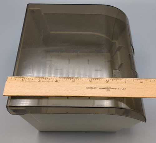 VTG 5.25" Floppy Disk Data Case 80's Smoky Lucite Plastic Storage Caddy Dividers - Afbeelding 7 van 18
