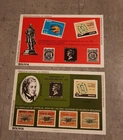 BOLIVIA CENTENARY ROLWAND HILL-2 MINIATURE SHEETS IMPERFORED MNH