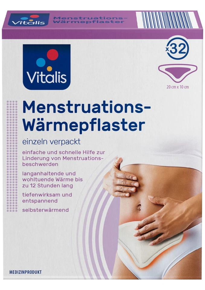 32x VITALIS® Menstruationspflaster / Wärmepflaster
