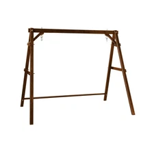 VINGLI Heavy Duty 660 LBS Wooden Swing Frame with Extra Bottom Connection Boa...