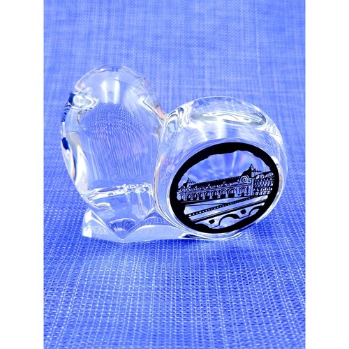 BACCARAT Crystal Owl Figurine W/ Musée d'Orsay in France Paris Rare Discontinued - Picture 17 of 20