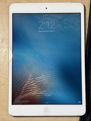 Apple iPad Mini A1454 56GB Silver WiFi+Cell AT&T (Read Description)