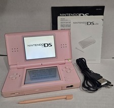 Nintendo Ds Lite Console Pink With USB Charger GREAT CONDITION UEF28305371