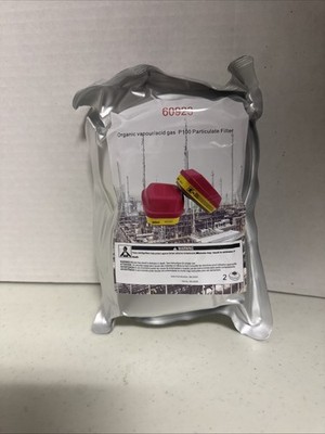 60923 ORGANIC VAPOUR/ACID GAS P100 PARTICULATE FILTER 2 PIECE SET (PAIR)