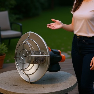 Tragbare Heizlösung für Camping mit benutzerfreundlichem Installationsdesign