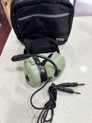 #ad #ad David Clark H20 10 Aviation Headset W Bag Case $95.00