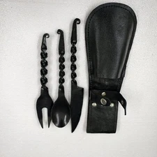 New Antique Designer Cutlery Set Eating Tools Iron Spoon Fork Hand Forged Gift