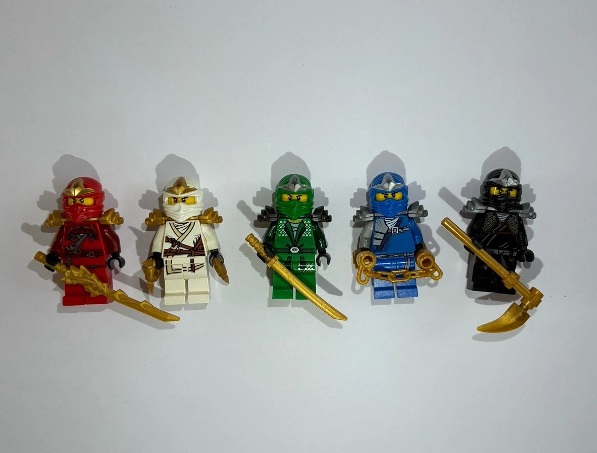Lego Ninjago Cole Kai Zane Jay Minifigures for sale | eBay