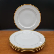 Haviland Limoges Marquis Dinner Plates 9 5/8” Set of 4 Gold Encrusted