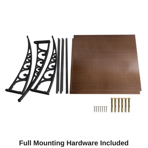 Home Window Awning Canopy Outdoor Front Cover House Shade 1m x 3m 1m x 2m - Picture 52 of 54
