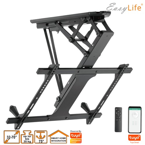 EasyLife - TV Ceiling Bracket Smart Home Electric Swivel-Mounted 32 To 70 Inch