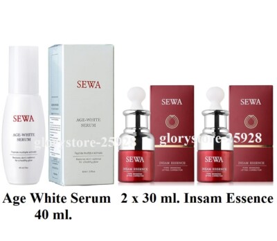 SEWA Age White Peptide Serum + Sewa Insam Essence Skin Care Anti Aging Wrinkles 
