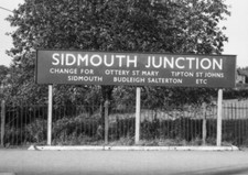 PHOTO  SR SIDMOUTH RAILWAY STATION  NAMEBOARD