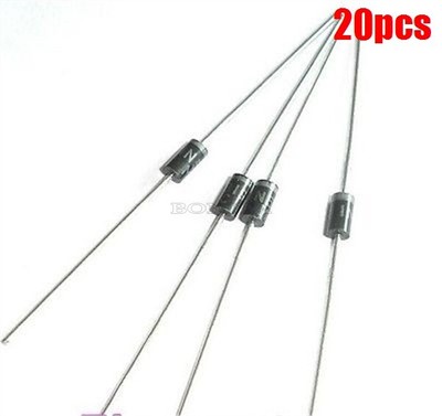 20Pcs 1N5819 Schottky Barrier DO-41 Diode 1.0A Ic New hn